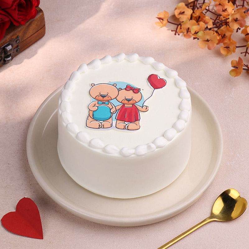 Adorable Teddies Photo Bento Cake