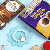 Adorable Unicorn Rakhi With Chocolates