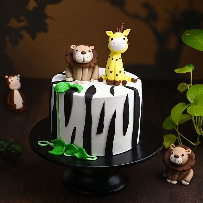 Adorable Wildlife Cake