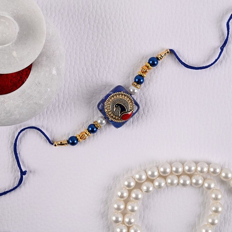 Send Aesthetic Peacock Rakhi to Germany