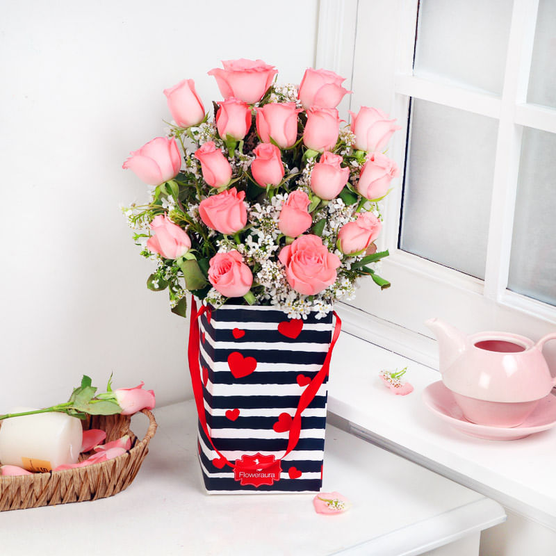 A Pinkish Rosery - Affectionate Rose Charm