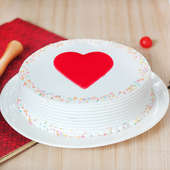 Anniversary Cake with Fondant Hearts