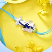 Airplane Star Floral Kids Rakhi