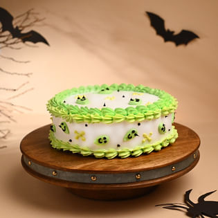 Alien Halloween Choco Cake