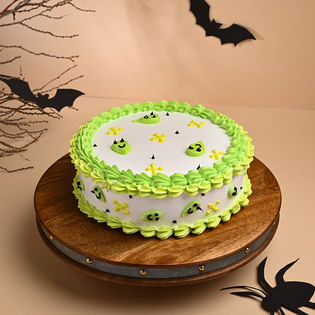 Alien Halloween Choco Cake