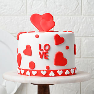 Heart Fondant Cake