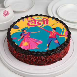 Colourful Happy Holi Cake