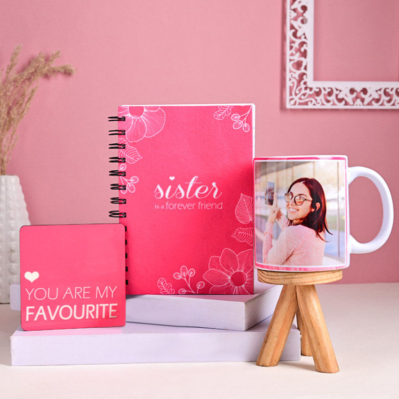 All Pink Sister Love Gift Hamper- gift for sister