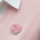 All You Need Is Love Heart Enamel Pin