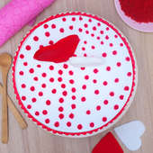 Top View Heart Cake Online
