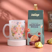 Almond Choco Rocks N FloralCoffee Mug