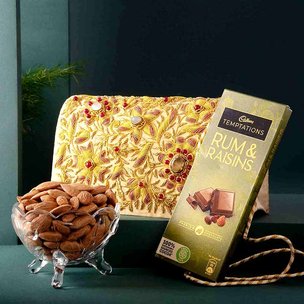 Almonds And Chocolates Gift Hamper For Karwa Chauth