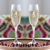 Elegant Champagne Flute Glasses-USA