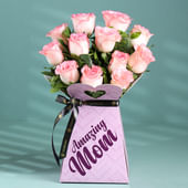 Amazing Mom Pink Roses Box