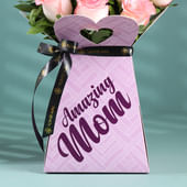 Amazing Mom Pink Roses Box
