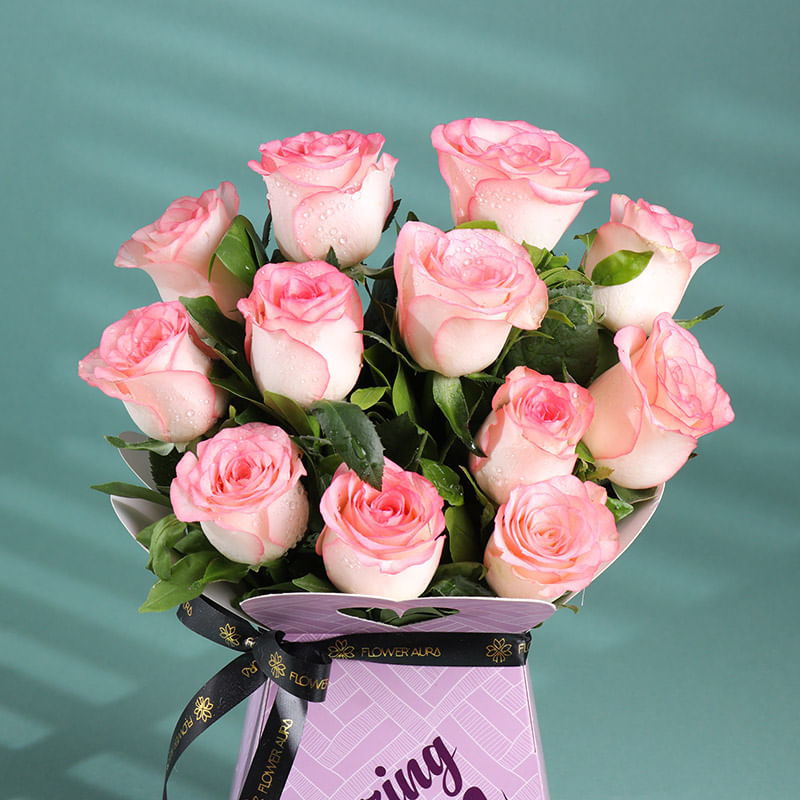 Amazing Mom Pink Roses Box
