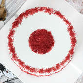 Ambrosial Red Velvet Feast with Top View