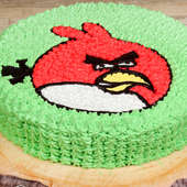 Zoom view of Angry Bird Birthday Cake