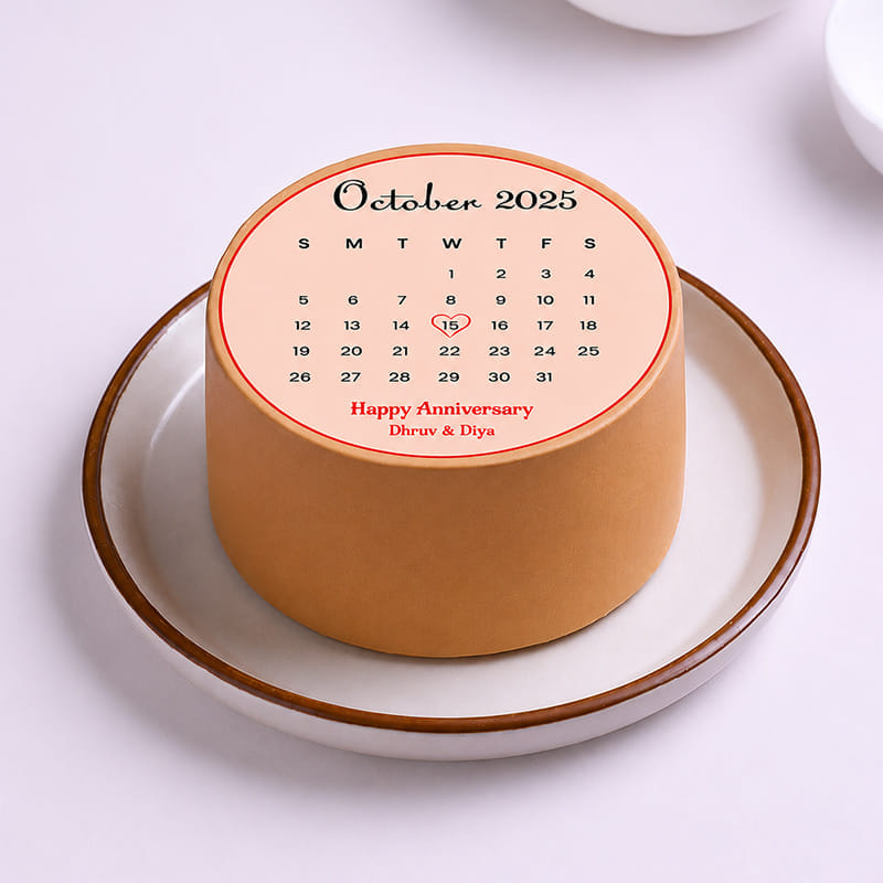 Anniversary Date Choco Bento Cake