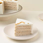 Side View White Anniversary Love Cake online 