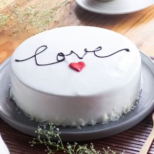 White Forest Cake - Eggless