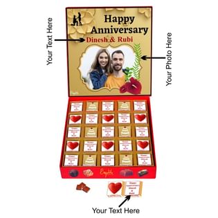 Anniversary Personalised Chocolates