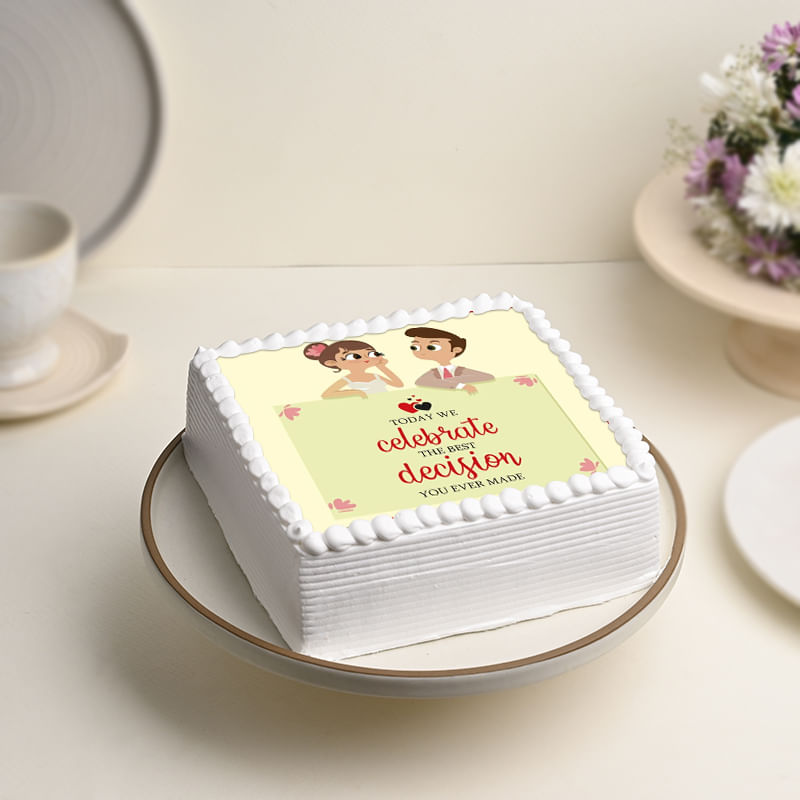 Anniversary Poster Cake for Him