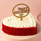 Order Anniversary Cakes Online via FlowerAura