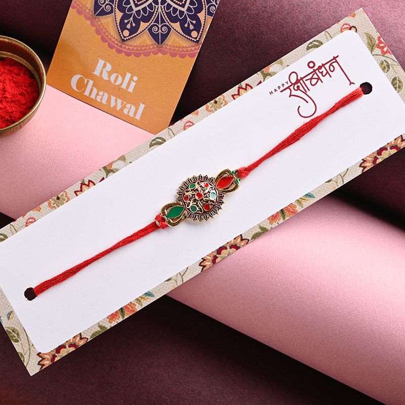 Buy Antique Design Rakhi - Online Fancy rakhi For Brother