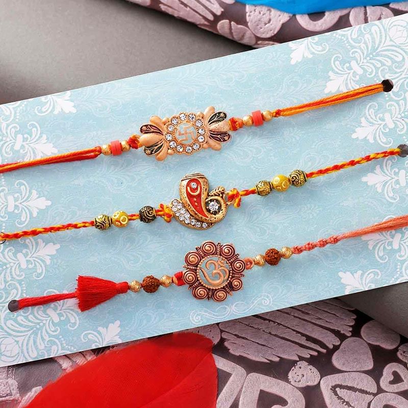 Send Antique Rakhi Combo to UAE