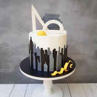 Architectural Wonder Fondant Cake