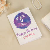 Side view of Personalised Birthday Greeting Card for Husband