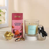 Aroma Candle N Almond Rocks Combo