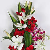 Buy Mixed Flower Tower for Valentine