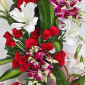 Buy Mixed Flower Tower for Valentine