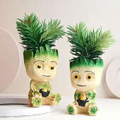 Artificial Asparagus In Baby Groot Pots Online 
