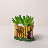 Artificial Crassula In Decorative Pot Online