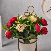 Buy Artificial Rose Bouquet in Pot