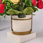 Send Artificial Rose Bouquet in Pot