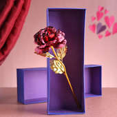 Artisanal Red Rose Keepsake gift for her/him