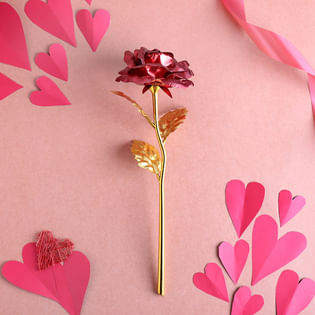 Artisanal Red Rose Keepsake gift for her/him