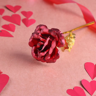 Artisanal Red Rose Keepsake gift for her/him