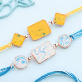 Artistic Stone Rakhi Duo