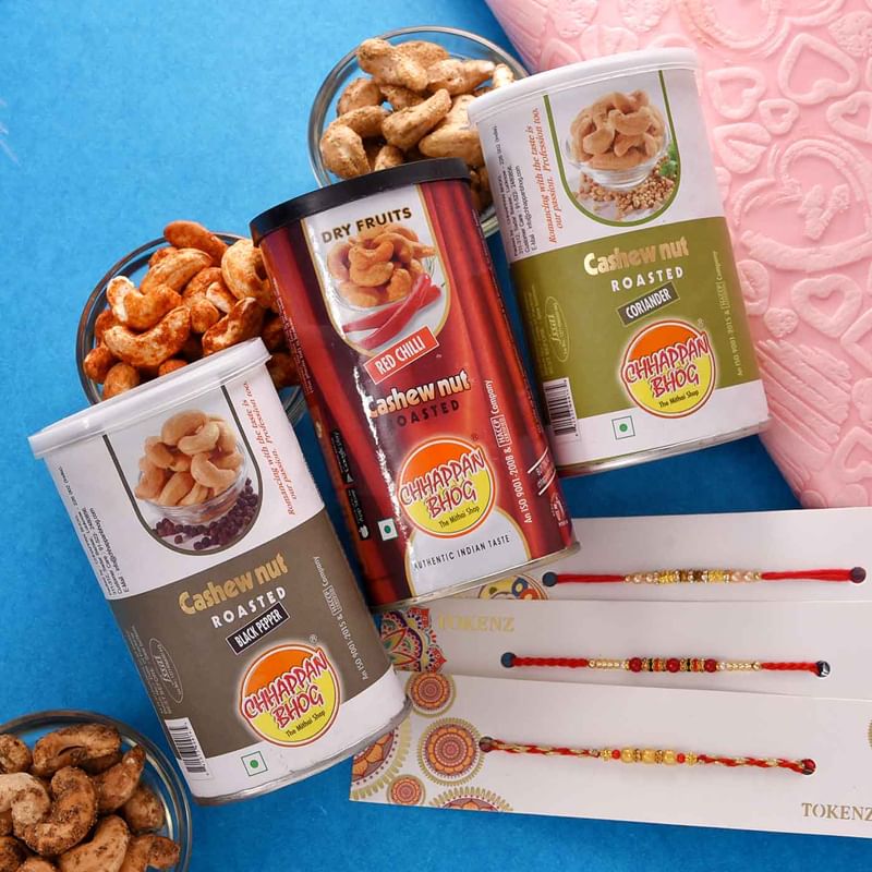Assorted Cashews N Rakhi Trio
