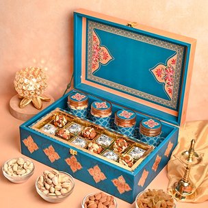 Luxury Dry Fruit Gourmet Box For Ganesh Chaturthi Gift 
