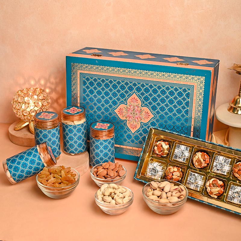 Luxury Dry Fruit Gourmet Box - Best Gift for Bhai Dooj