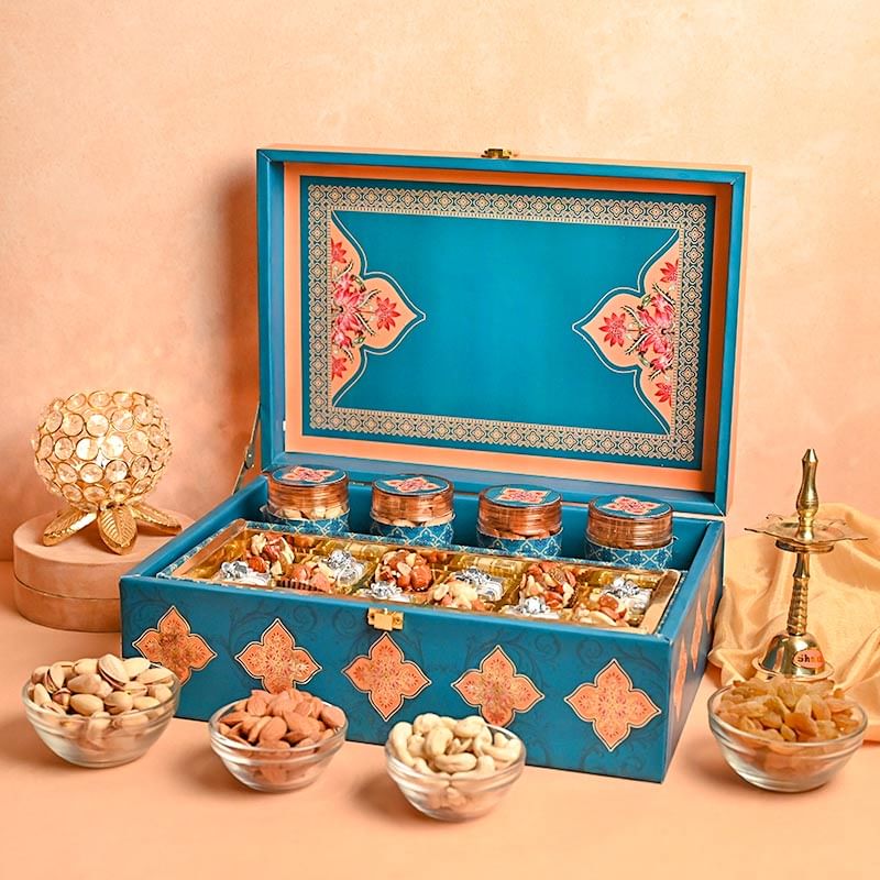 Luxury Dry Fruit Gourmet Box - Best Gift for Bhai Dooj