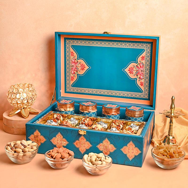 Luxury Dry Fruit Gourmet Box - Best Gift for Bhai Dooj