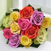 Assorted Roses Bunch
