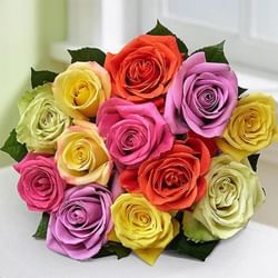 Colorful Roses Bunch